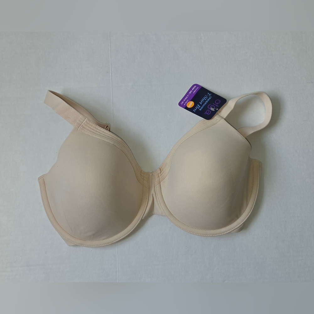 Olga T-Shirt Bra - Smooth Seamless Support SZ 38DD Biege